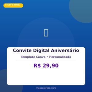 Convite Digital Aniversário Personalizado